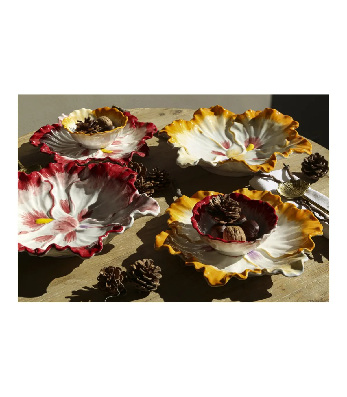 Bol Flor Pintado A Mano Diametro 12.5cm Love&home-Salvador Bachiller Online