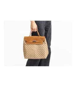 Bolso Mochila Solapa Plisado Trenza Christine-Salvador Bachiller New