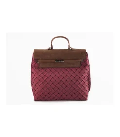 Bolso Mochila Solapa Plisado Trenza Christine-Salvador Bachiller Clearance