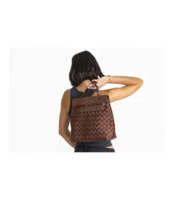 Bolso Mochila Solapa Plisado Trenza Christine-Salvador Bachiller