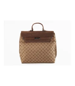 Bolso Mochila Solapa Plisado Trenza Christine-Salvador Bachiller Clearance