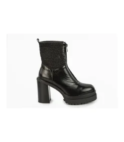 Botin Con Tacon Mauve-Salvador Bachiller Clearance