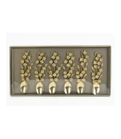 Juego 6 Cucharas Hojas Largo20cm Love&home-Salvador Bachiller New