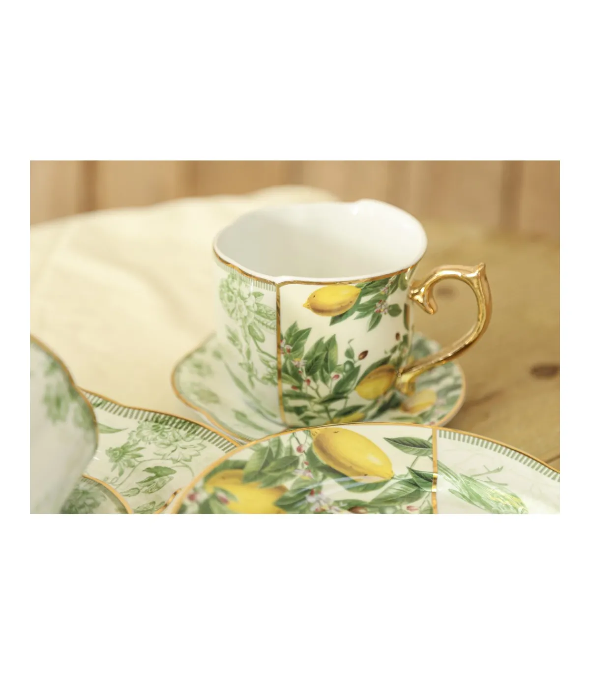 Juego Taza Y Plato Asimetrico Love&home-Salvador Bachiller New