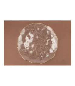 Plato Con Filo Dorado 26x2cm Love&home-Salvador Bachiller Discount