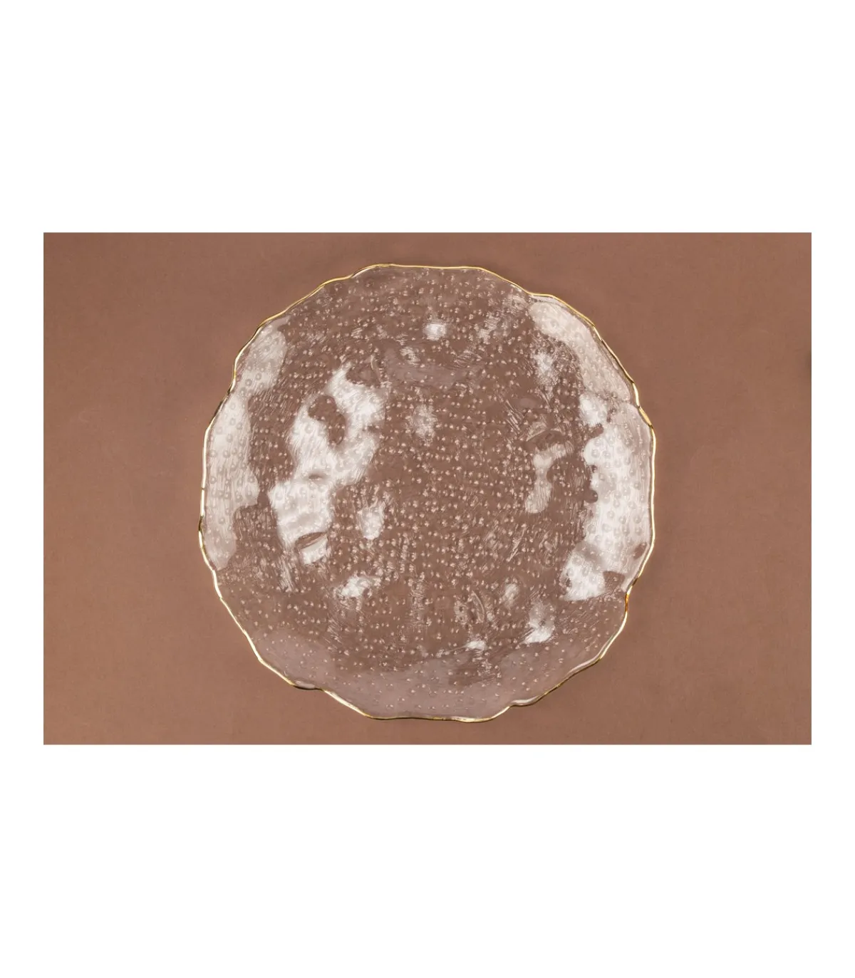 Plato Con Filo Dorado 26x2cm Love&home-Salvador Bachiller Discount