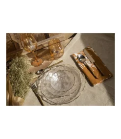 Plato Con Filo Dorado 26x2cm Love&home-Salvador Bachiller Discount