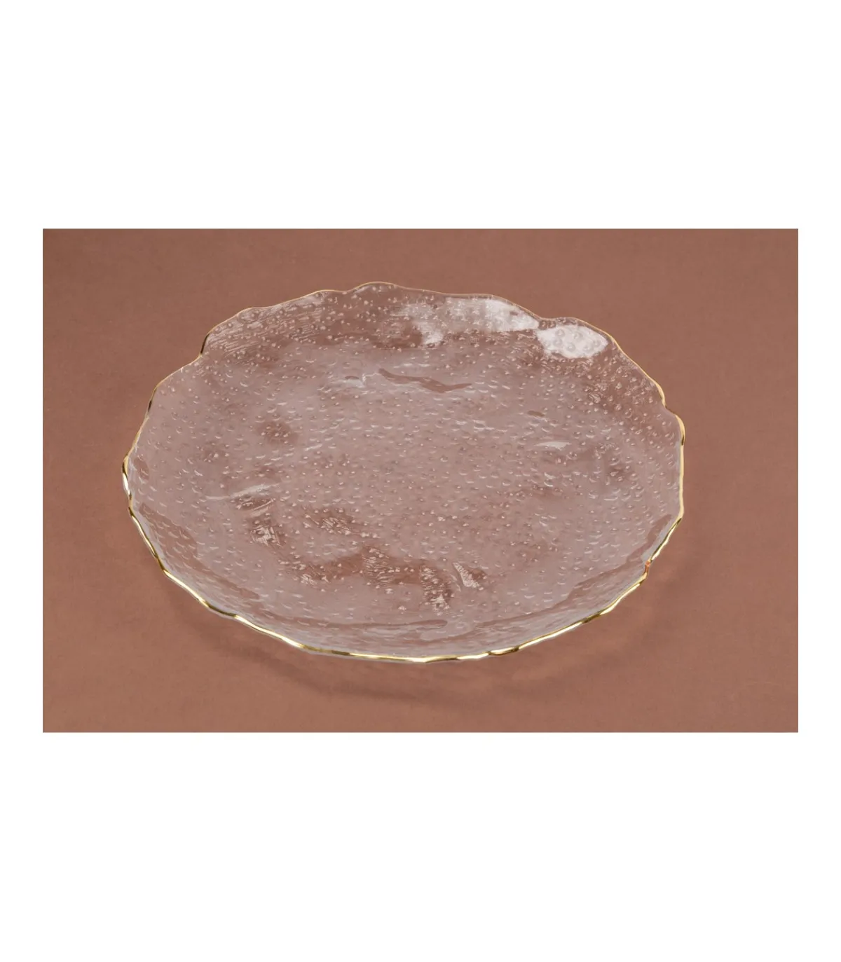 Plato Con Filo Dorado 26x2cm Love&home-Salvador Bachiller Discount