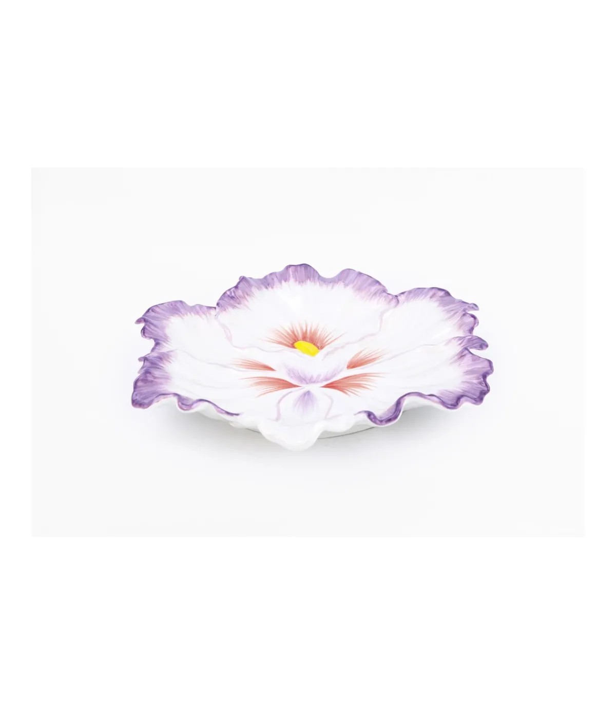 Plato Diametro Flor Pintado A Mano 24cm Love&home-Salvador Bachiller Sale