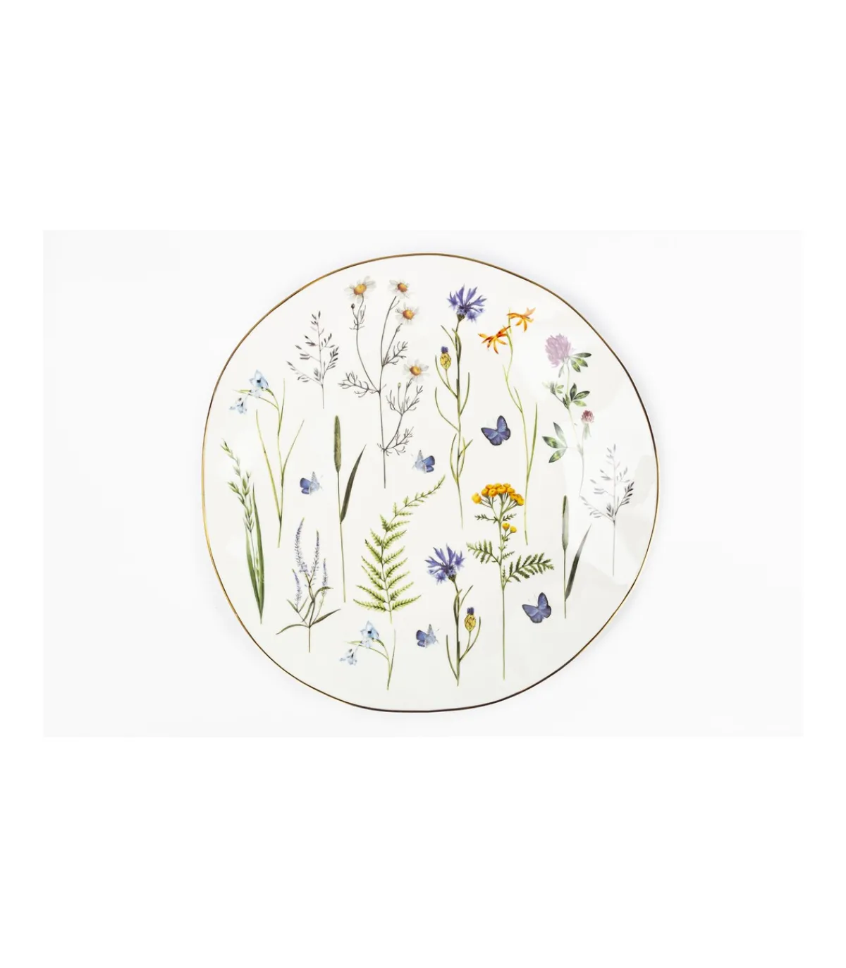 Plato Ovalado Filo Dorado 26cm Love&home-Salvador Bachiller Clearance