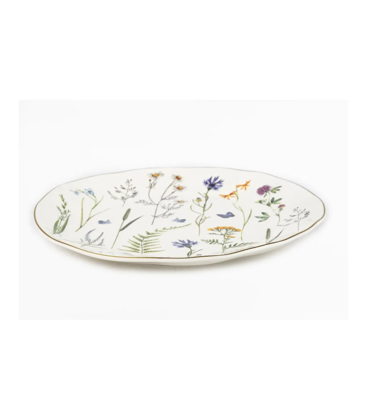 Plato Ovalado Filo Dorado 26cm Love&home-Salvador Bachiller Clearance