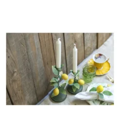 Portavelas 2 Limones Alto 25cm Love&home-Salvador Bachiller Sale