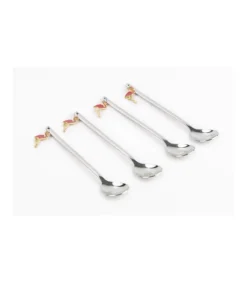 Set De 4 Cucharillas Flamingos Love&home-Salvador Bachiller New