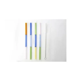 Set De 4 Pajitas Tricolor Con Cepillo Love&home-Salvador Bachiller Best