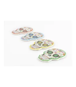 Set De 4 Posavasos Calavera Love&home-Salvador Bachiller Outlet