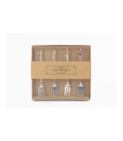 Set De 4 Tenedores Flamingos Love&home-Salvador Bachiller New