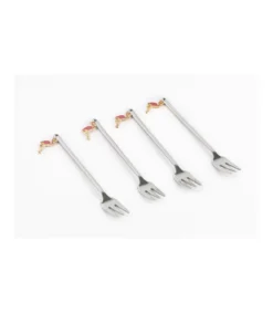 Set De 4 Tenedores Flamingos Love&home-Salvador Bachiller New