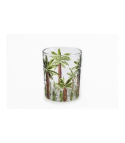 Set De 2 Vasos 8x8x10cm Pintado A Mano Palmeras Love&home-Salvador Bachiller Clearance