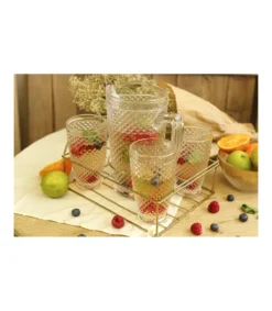 Set Jarra Y 4 Vasos 350ml Love&home-Salvador Bachiller Online