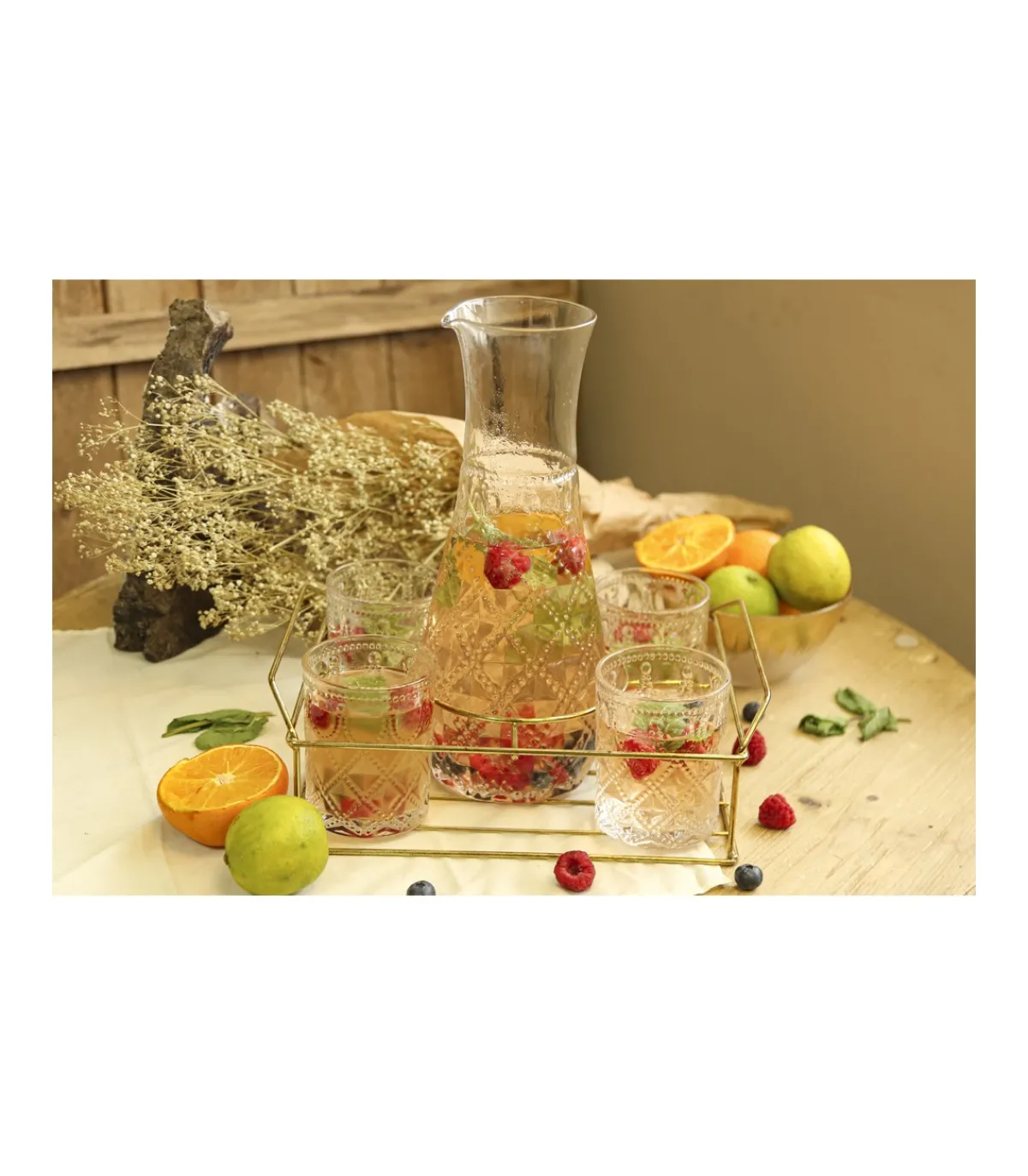 Set Jarra Y 4 Vasos 300ml Love&home-Salvador Bachiller Best