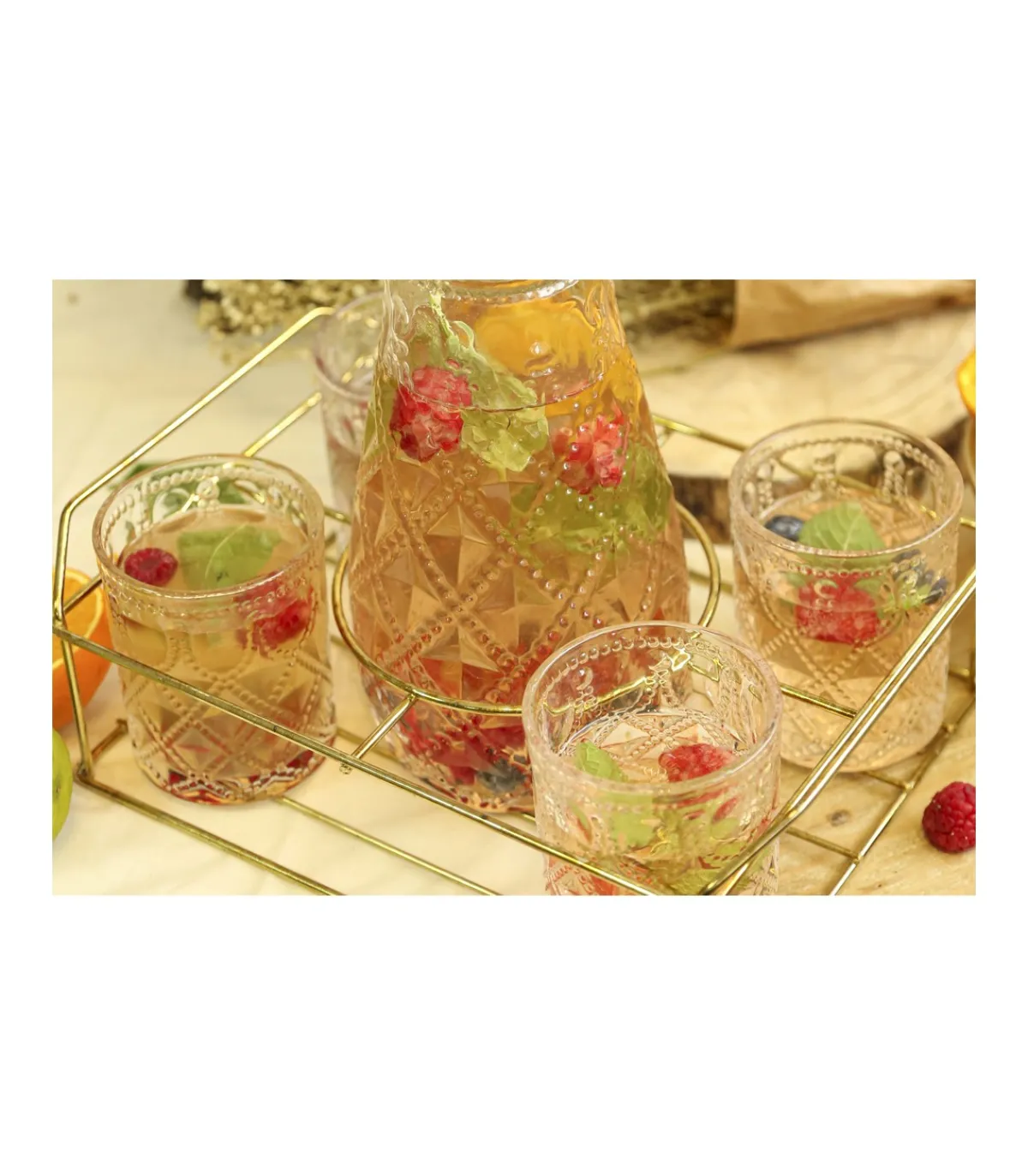 Set Jarra Y 4 Vasos 300ml Love&home-Salvador Bachiller Best