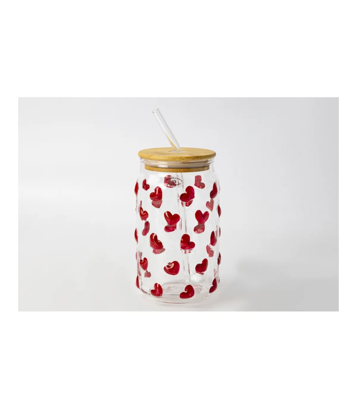Vaso Con Tapa Bambú Corazones Love&home-Salvador Bachiller Hot