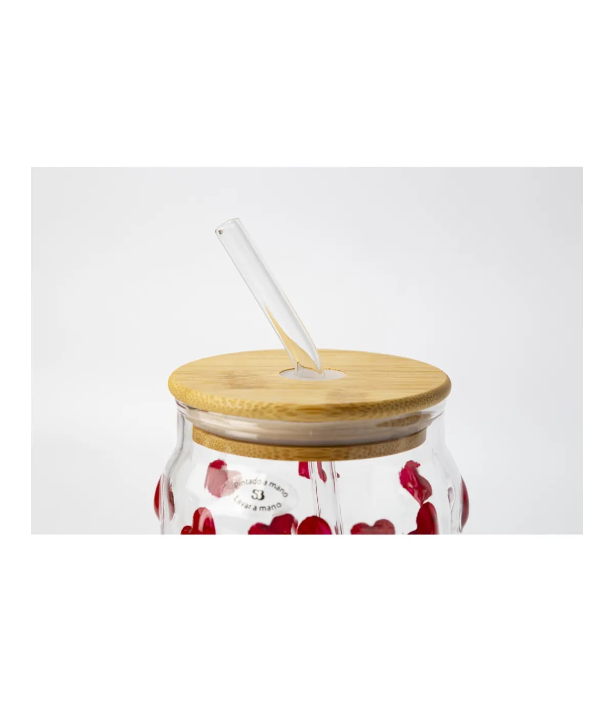 Vaso Con Tapa Bambú Corazones Love&home-Salvador Bachiller Hot