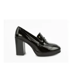 Zapato Mocasin Con Tacon Charol Mauve-Salvador Bachiller Discount