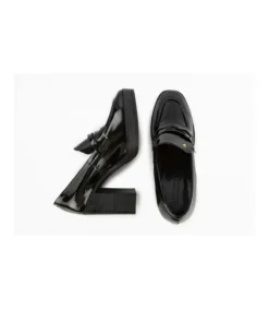 Zapato Mocasin Con Tacon Charol Mauve-Salvador Bachiller Discount