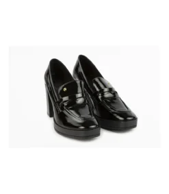 Zapato Mocasin Con Tacon Charol Mauve-Salvador Bachiller Discount